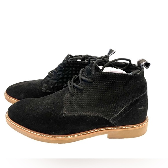 NEW Steve Madden Hardenn Men's Black Suede Leather Lace-Up Chukka Ankle Boots - Picture 5 of 13